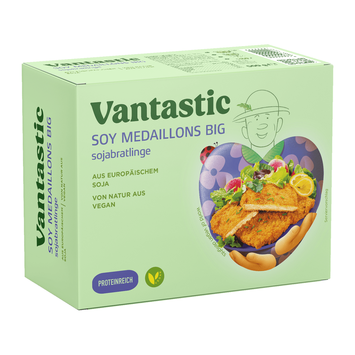 Vantastic Soy Medaillons Big, Soja Bratlinge, 500g