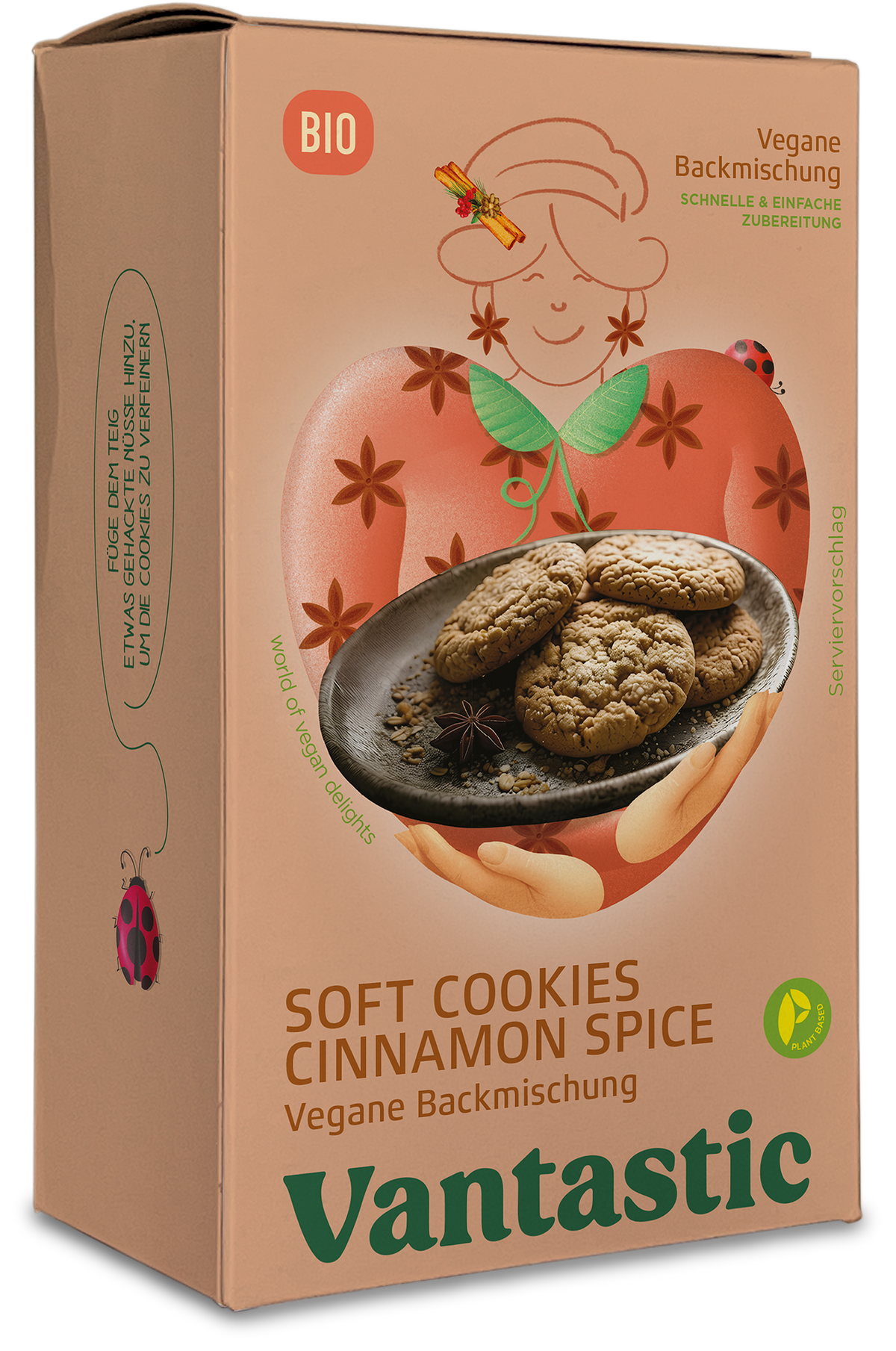 Vantastic Soft Cookie Cinnamon Spice Mix, Bio, 200g