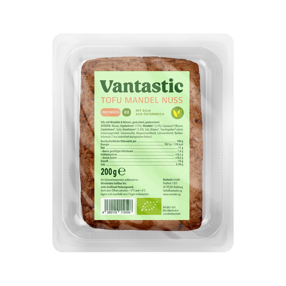 Vantastic Tofu Mandel Nuss, Bio, 200g