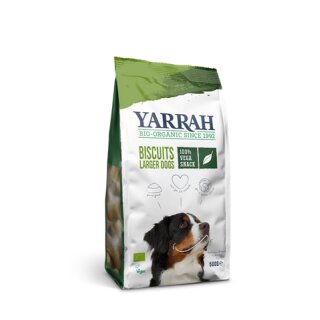 Yarrah Bio Hundekekse Getreideknochen groß 500g