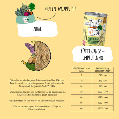 VEGDOG Senior No1 Dosennahrung für Hunde 800g