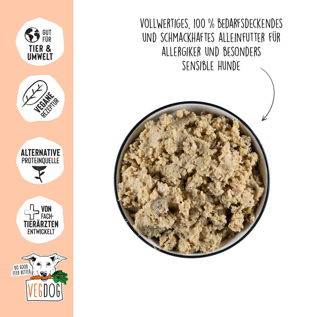 VEGDOG Sensitiv No1 Dosennahrung für Hunde 800g