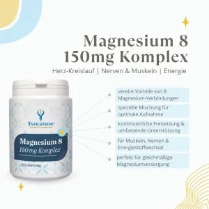 Evolution Magnesium 8 150mg Kapseln 100 Stk
