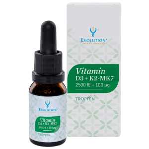 Evolution Vitamin D3 2500 IE + K2-MK7 100 µg Tropfen