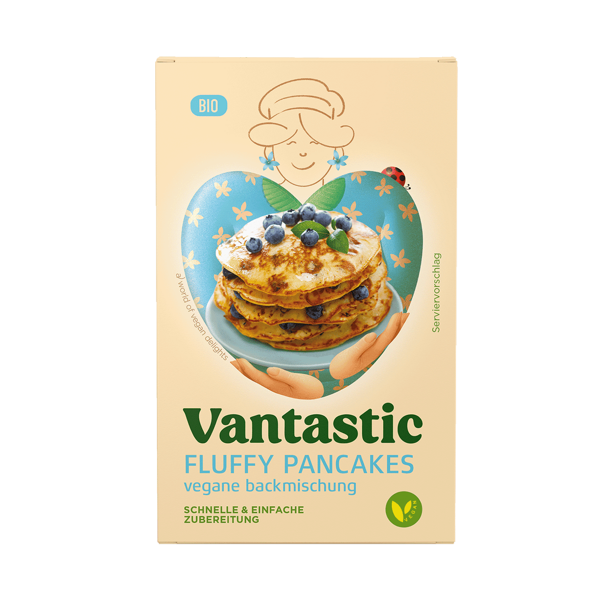 Vantastic Fluffy Pancakes, Bio, 180g