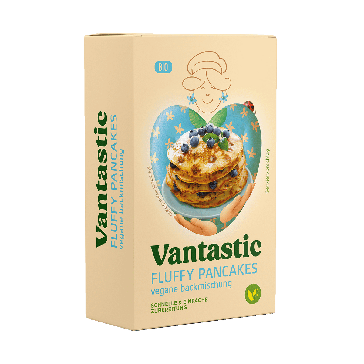 Vantastic Fluffy Pancakes, Bio, 180g