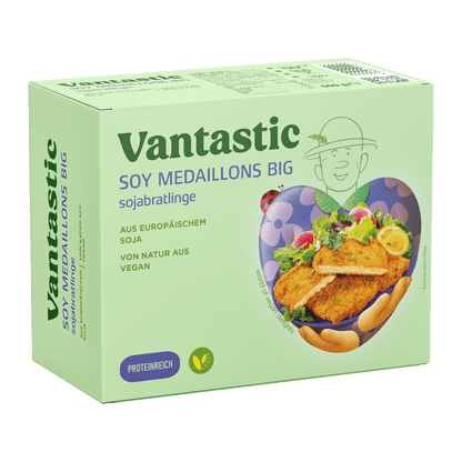 Vantastic Soy Medaillons Big, Soja Bratlinge, 500g
