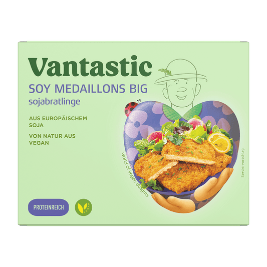 Vantastic Soy Medaillons Big, Soja Bratlinge, 500g