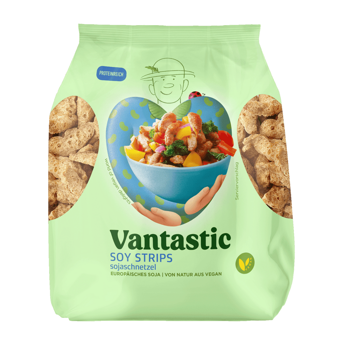 Vantastic Soy Strips, Soja Schnetzel, 250g