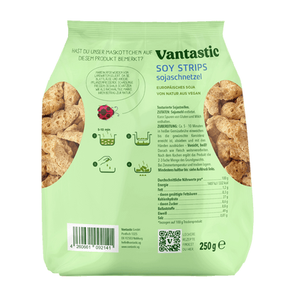 Vantastic Soy Strips, Soja Schnetzel, 250g
