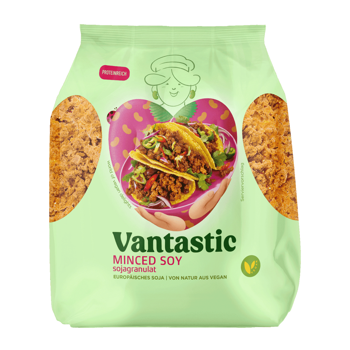 Vantastic Minced Soy, Sojagranulat, 300g