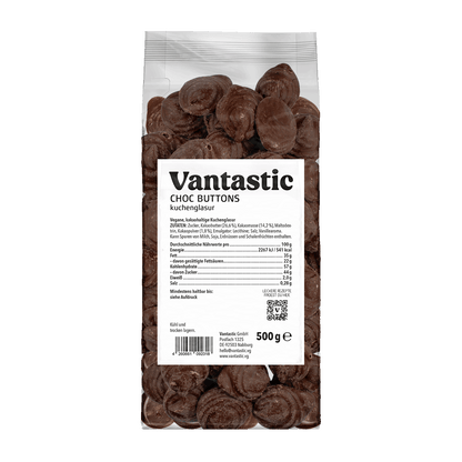 Vantastic Choc Buttons, 500g
