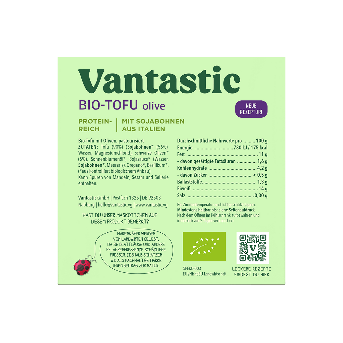 Vantastic Tofu Olive, Bio, 200g