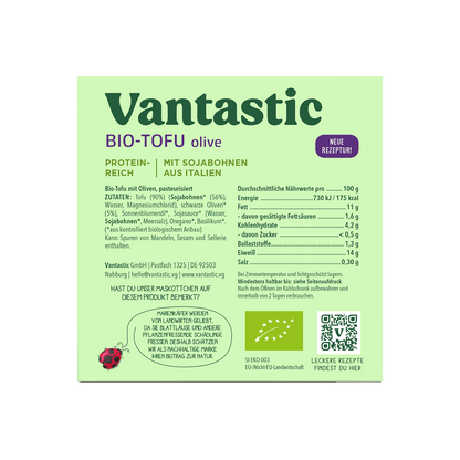 Vantastic Tofu Olive, Bio, 200g