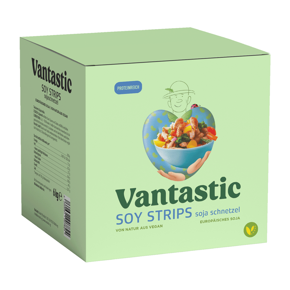 Vantastic Soy Strips Großpack, Soja Schnetzel, 6kg