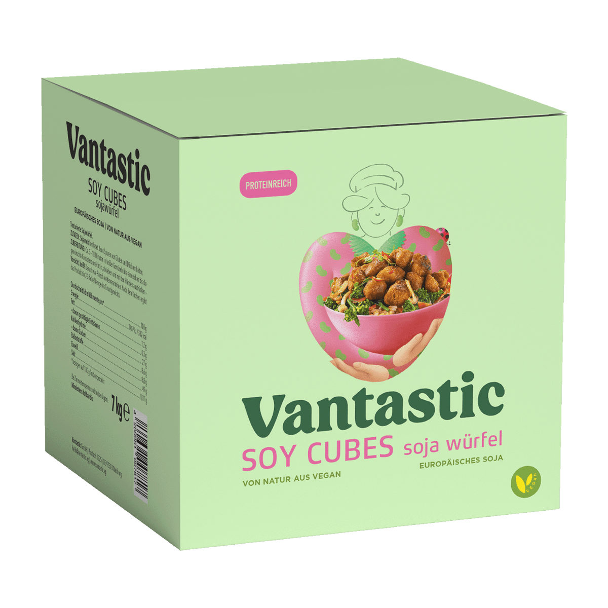 Vantastic Soy Cubes Großpack, Sojawürfel, 7kg