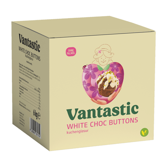 Vantastic White Choc Buttons Großpack, 6kg