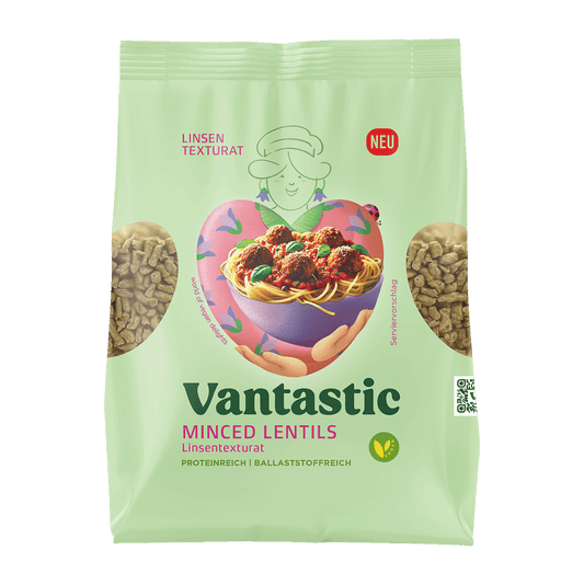 Vantastic Minced Lentils, Linsentexturat, 100g
