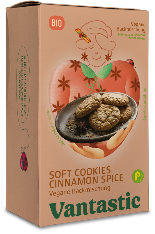 Vantastic Soft Cookie Cinnamon Spice Mix, Bio, 200g