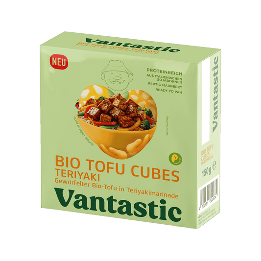 Vantastic Tofu Cubes Teriyaki, Bio, 150g