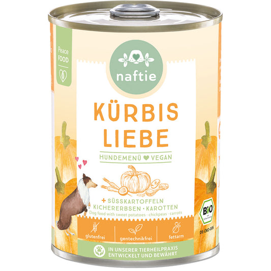 Naftie Pumpkin Love Organic Canned Food for Dogs 400g