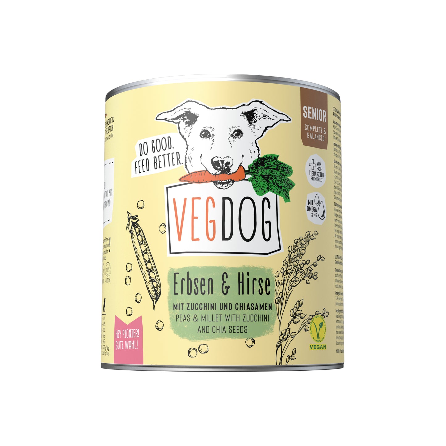 VEGDOG Senior No1 Dosennahrung für Hunde 800g