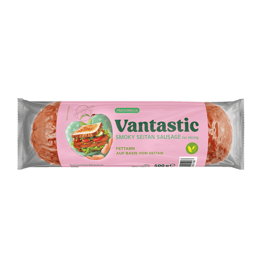 Vantastic Smoky Seitan Sausage for Slicing, 500g