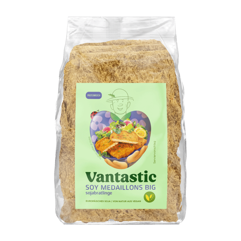 Vantastic Soy Medaillons Big, Sojabratlinge, 140g