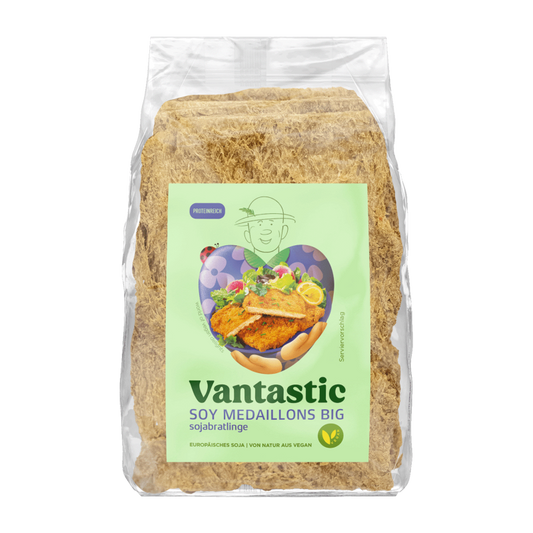Vantastic Soy Medallions Big, Soy Patties, 140g