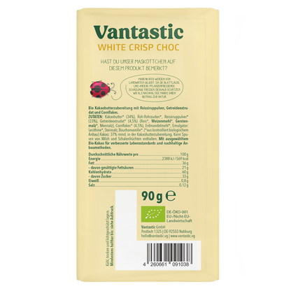 Vantastic White Crisp Choc, Bio, 90g