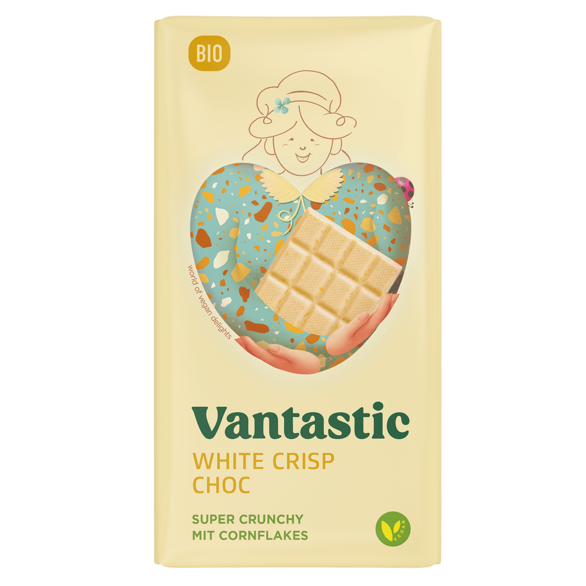 Vantastic White Crisp Choc, Bio, 90g