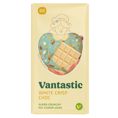 Vantastic White Crisp Choc, Bio, 90g