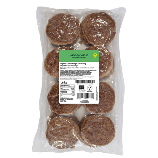 Veggyness Veganer Classic Burger, BIO, 1.6kg