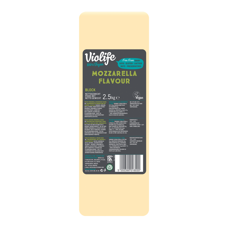 Violife Block Mozzarella Geschmack, 2.5kg
