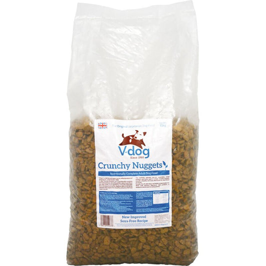 V-Dog Crunchy Nugget Dry Dog Food 15kg