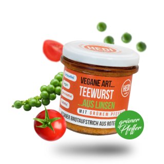 Hedi Bio Aufstrich Vegane Art Teewurst m. grünem Pfeffer 140g