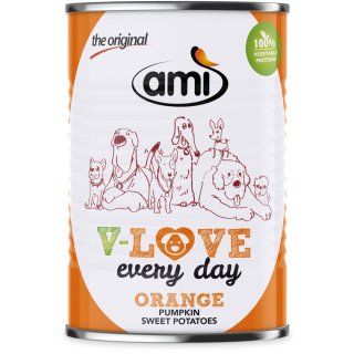 Amidog Love Every Day Dosennahrung für Hunde Kürbis-Süßkartoffel 400g