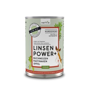 Naftie Linsen Power  BIO Dosennahrung für Hunde 800g
