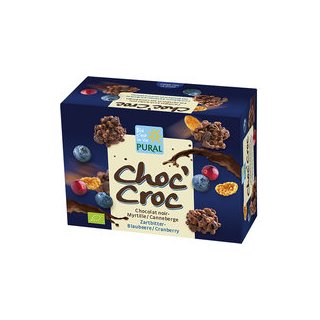 Pural Choc Croc Bio Blaubeere-Cranberry 100g