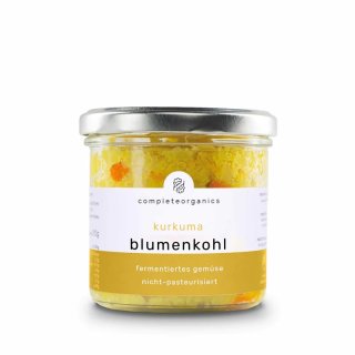 Completeorganics Kurkuma Blumenkohl Gemüse fermentiert 220g