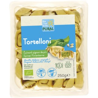 Pural Vegane Bio Tortelloni mit Spinat-Pinienkerne  250 g